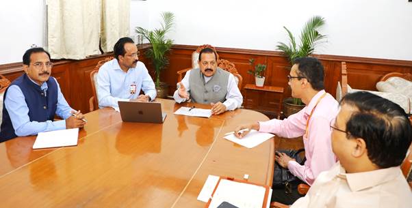 Dr Jitendra Singh was chairing a high-level meeting to review the 100 days Action Plan of the Department of Space. He took stock of the present status, the opportunities and future space missions of India's space sector.